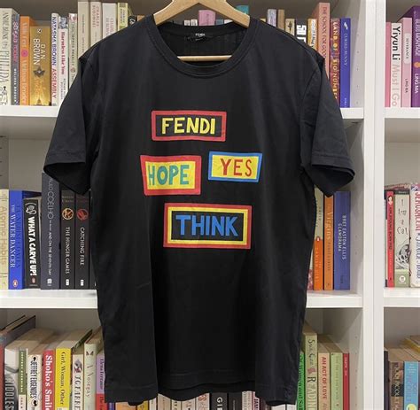 fendi hope yes think t shirt|fendi t shirts.